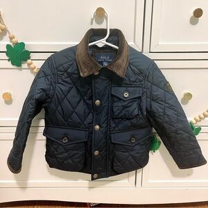 Polo by Ralph Lauren Kids Dark Blue Quilted Puffer Jacket